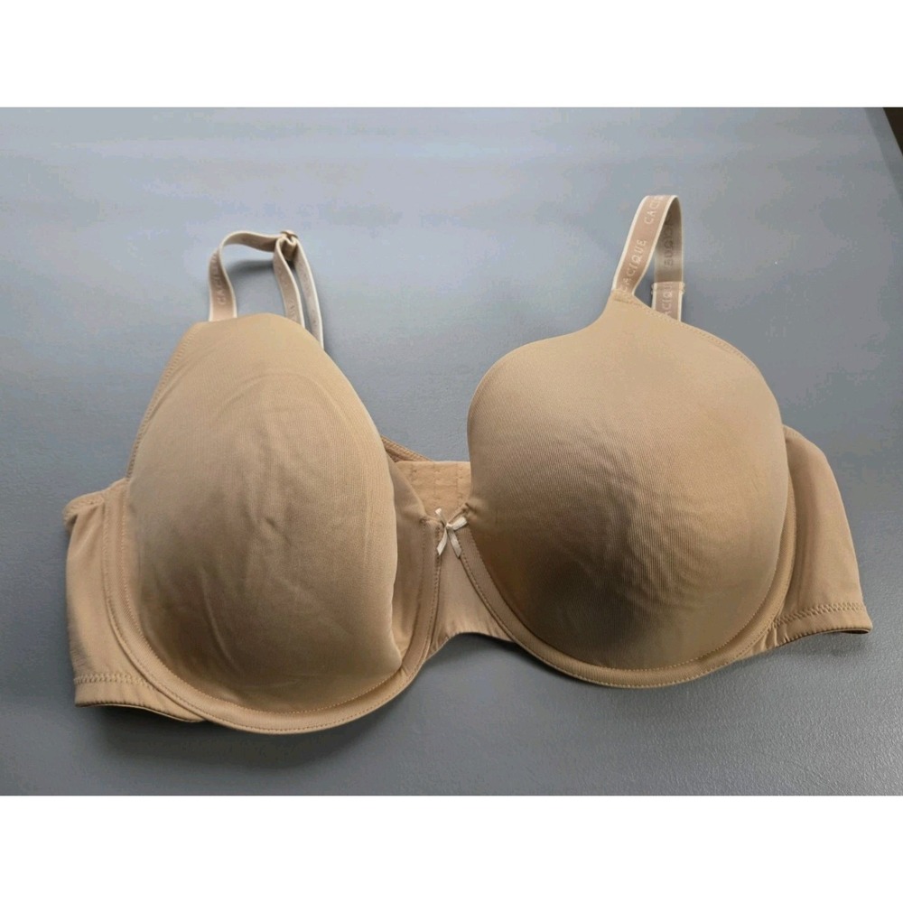 Cacique‎ Lightly Lined T-Shirt Bra Size 46DD Nude Tan Underwire